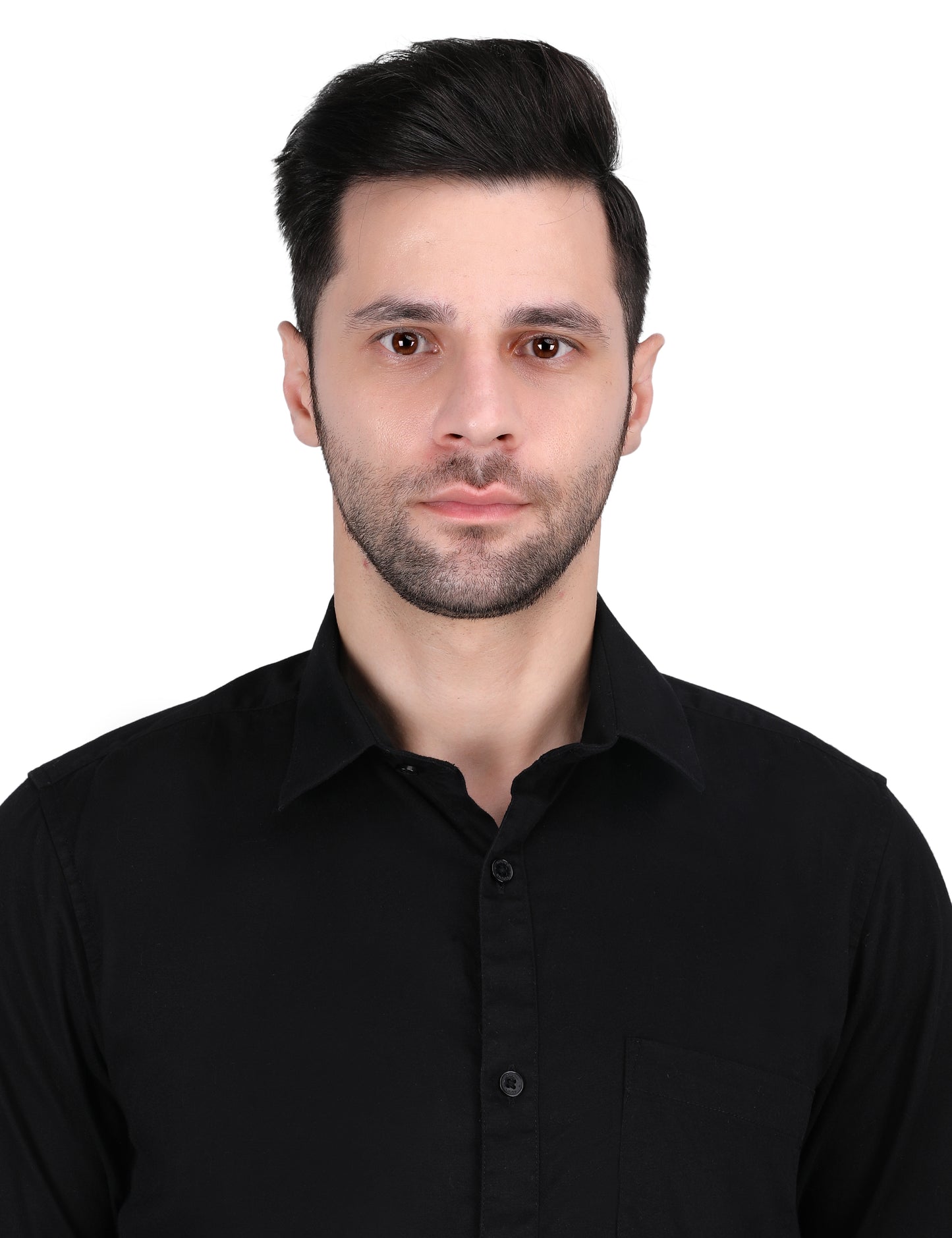 Kouns Men's Black Formal Shirt